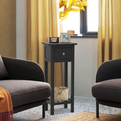 Table D'Appoint 3 Étagères WLIVE - Style Industriel Pour Salon/Chambre 37x31x56cm