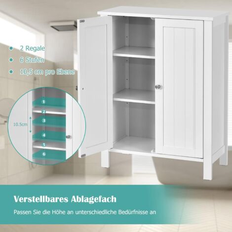 WENKO Spiegelschrank Bambusa Aus Nachhaltigem Bambus, Magnetverschluss