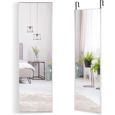 COSTWAY Miroir sur Pied Rectangulaire, Miroir Mural en Style