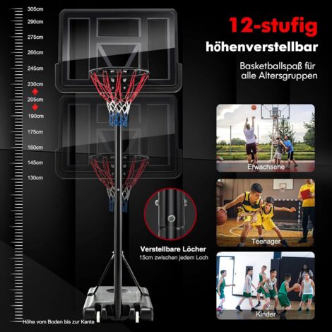 AIYAPLAY Basketballkorb für Kinder 210-260cm