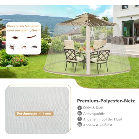 COSTWAY verstellbares für 250300 cm Sonnenschirme Pavillon