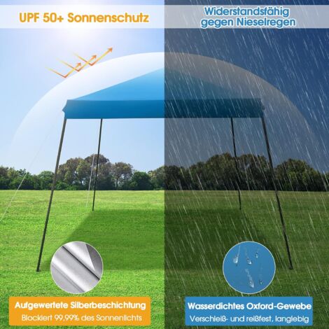 COSTWAY 3x3 m Pop Up Pavillon mit und Sandsäcke