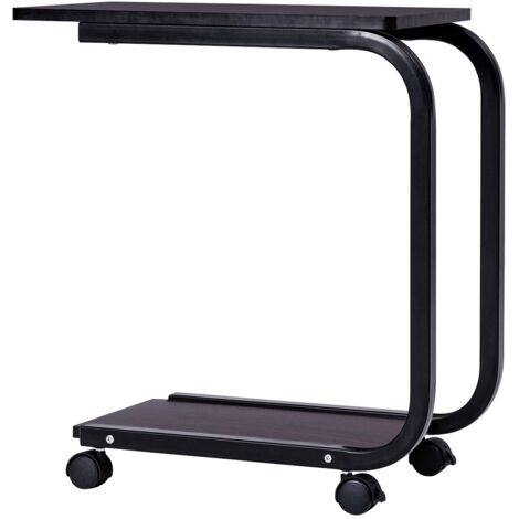 COSTWAY Laptoptisch Notebooktisch Stehtisch Pflegetisch Couchtisch Beistelltisch Rolltisch mit Rollen