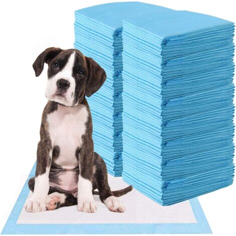 COSTWAY Trainingsunterlagen Hunde, Auslaufsicheres 5-lagiges Design, Welpenunterlagen Puppy-Pads, Hygieneunterlagen Einwegpads PIPI-Pads, Trainingspads Welpen (100 Stück 60x90cm) (1/5)