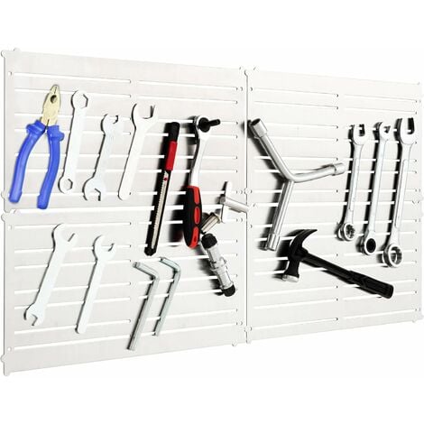 COSTWAY Magnetische Werkzeughalter Wand, 4 Werkzeugplatten 32 starken  Magnetstreifen 60x30cm, Werkzeug Organizer für Werkstatt, Magnet Werkzeug