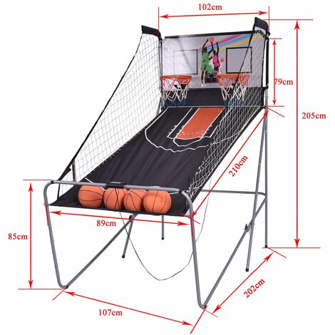 Basketballautomat Basketball Schießmaschine inkl 4 Basketbälle Basketballspiel 