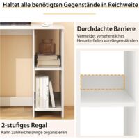 Kleiner Schreibtisch Mit 2 Stoffschubladen — 80 Cm Breit, Platzsparend, Für Home-Office & Kinderzimmer