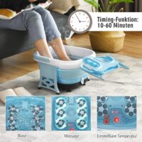 Fumassage Matte Fusprudelbad Mit Infrarot & Heizung  Massagewanne Mit  Blasen, Rollen & Vibration, Von TZS First Austria Fussmassage Geraet