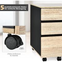 Abschliessbarer Rollcontainer Rollcontainer Weiss G Produktbild-Vorschau 4