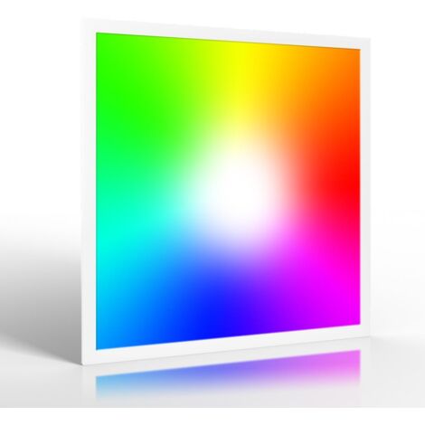 RGB+CCT LED Panel Pro 62x62cm 48W 24V Rahmen weiß (1/5)
