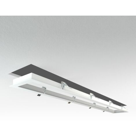 LED Panel Einbaurahmen 120x15cm weiß Deckeneinbau Montagerahmen für Rigipskartondecke