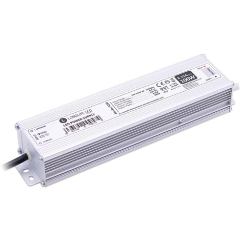LED Netzteil 100W 12V 8.3A IP67 LongLife LED JLV-12100KA-S Schaltnetzteil Konstantspannung CV