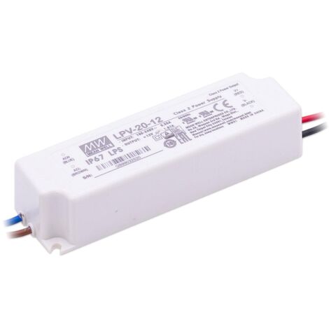 Mean Well LPV-20-12 Netzteil 20W 12V 1.67A IP67 Schaltnetzteil CV