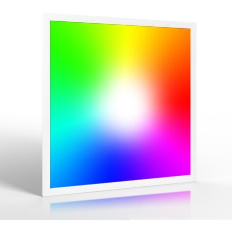 RGB+CCT LED Panel Pro 60x60cm 48W 24V Rahmen weiß (1/5)