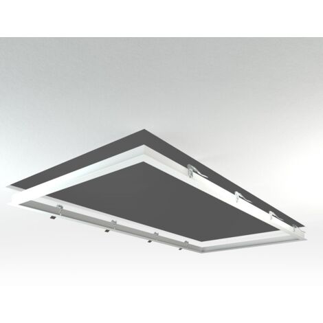 LED Panel Einbaurahmen 120x60cm weiß Deckeneinbau Montagerahmen für Rigipskartondecke