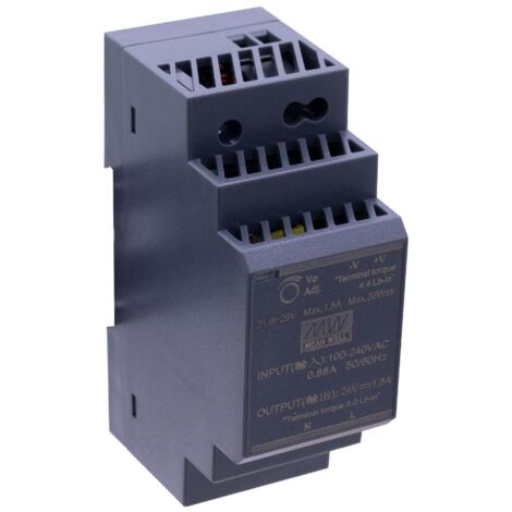 Mean Well HDR-30-24 LED Hutschienen Netzteil 36W 24V 1.5A DIN Rail CV