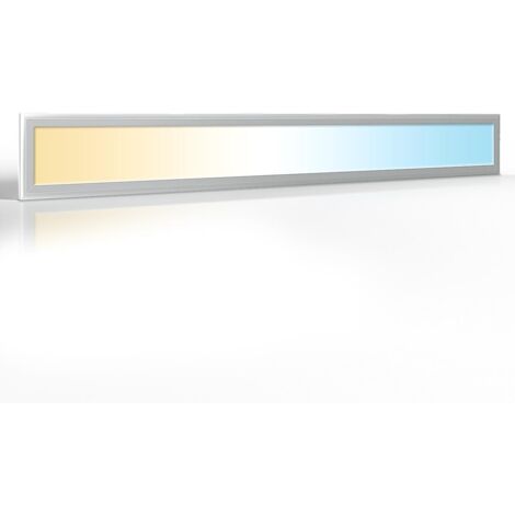 CCT LED Panel 120x15cm 36W 3000K- 6000K silber