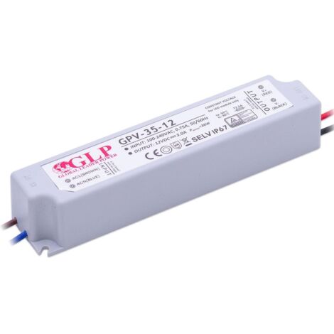 GLP GPV-35-12 LED Netzteil 35W 12V 3A IP67 Schaltnetzteil CV