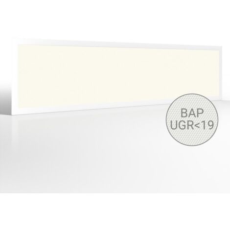 LED Panel 120x30cm 40W UGR19 110lm/w Rahmen weiß - Lichtfarbe: Neutralweiß 4000K