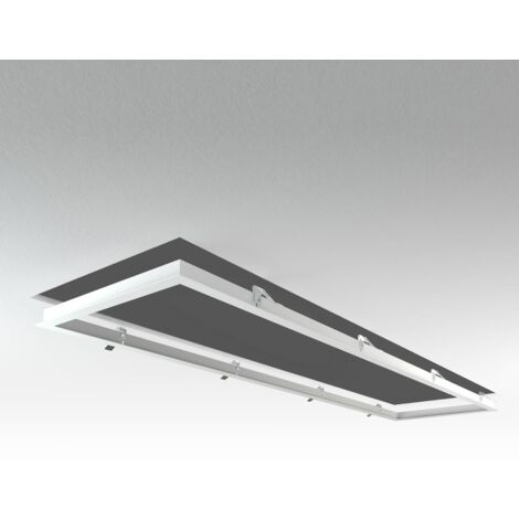 LED Panel Einbaurahmen 160x40cm weiß Deckeneinbau Montagerahmen für Rigipskartondecke