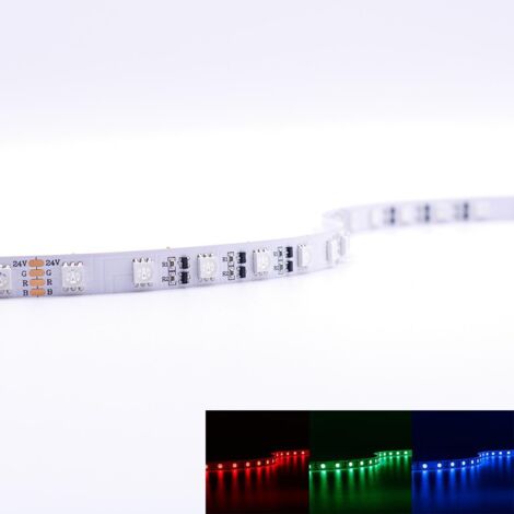 Strip RGB 24V LED Streifen 20M 8W/m 60LED/m IP20 Farbwechsel (1/5)