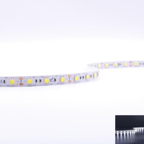 Strip 12V 5M 14,4W/m 60LED/m 10mm - Lichtfarbe: Kaltweiß 6000K - Schutzart: IP20 (1/5)
