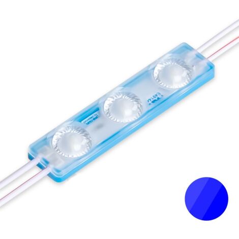 LED Modul 1,5W 12V 170° IP65 - Lichtfarbe: Blau