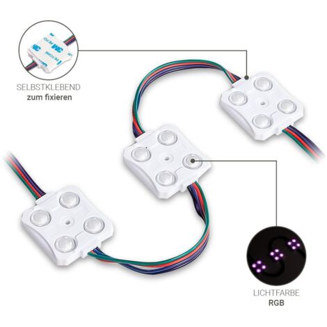 LED Modul RGB 1,44W 160° 12V IP65 (100 Stück VPE)