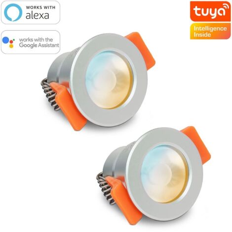 Smartes MiBoxer LED Einbaustrahler Set 3W 12V IP66 - Lichtfarbe: CCT Dual Weiß - Anzahl: 2x