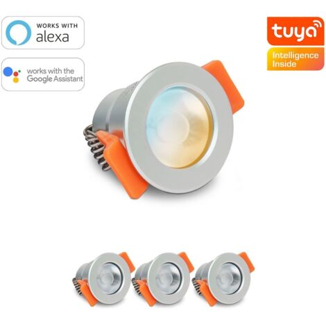Smartes MiBoxer LED Einbaustrahler Set 3W 12V IP66 - Lichtfarbe: CCT Dual Weiß - Anzahl: 4x
