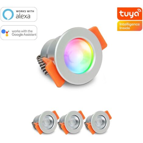 Smartes MiBoxer LED Einbaustrahler Set 3W 12V IP66 - Lichtfarbe: RGB+2700K - Anzahl: 4x