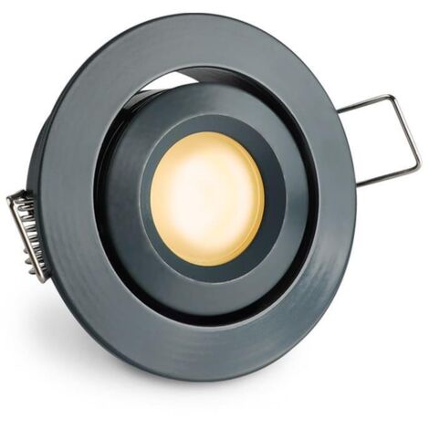 Einbaustrahler Mini schwenkbar Matera 3W IP44 durchverbindbar - Lichtfarbe: 2700K - Farbe: anthrazit RAL 7016