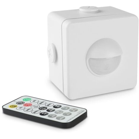 Aufbau Bewegungsmelder PIR 240° - IP66 inkl Fernbedienung
