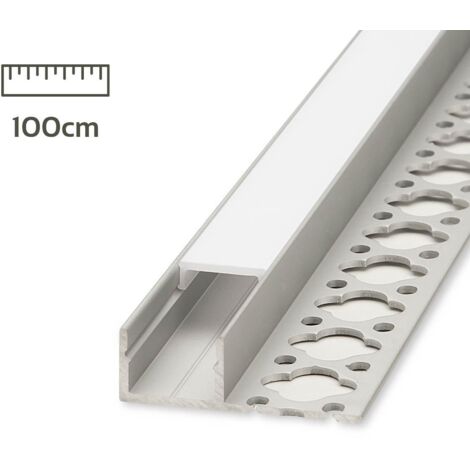 LED Fliesen Abschluss-Profil eloxiert opal 100cm