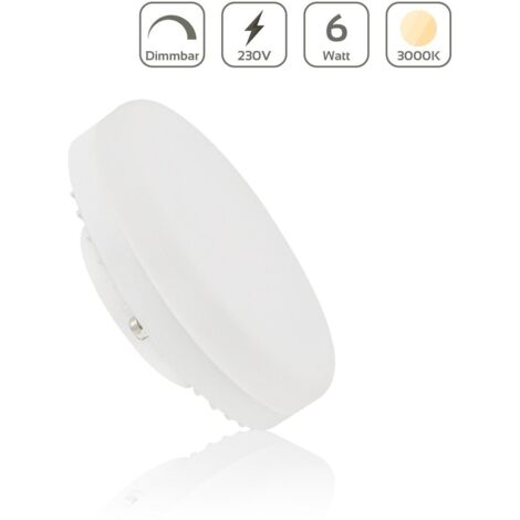 LED Lampe GX53 6W 230V - Lichtfarbe: 3000K warmweiß dimmbar