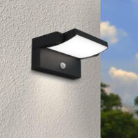 Außenwandleuchte Angle 26,5W schwenkbar mit Bewegungsmelder - Lichtfarbe: 4000K - Farbe: anthrazit RAL 7016