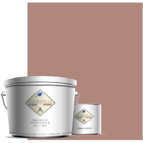 Peinture résine époxy 2,5L MAT 25m² Vieux Rose En voiture Simone