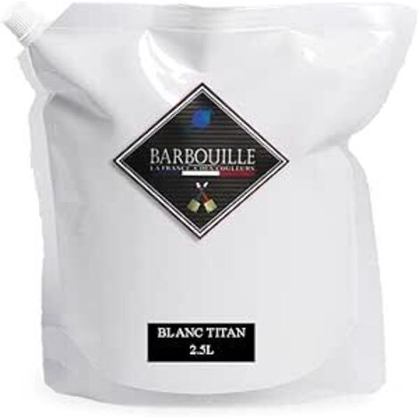 Laque satin bois, murs et plafonds 2,5L Blanc Titanium (1/3)