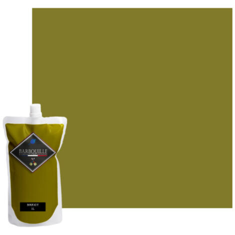 Peinture acrylique velours murs et plafonds 0,75L Vert Kaki Brexit