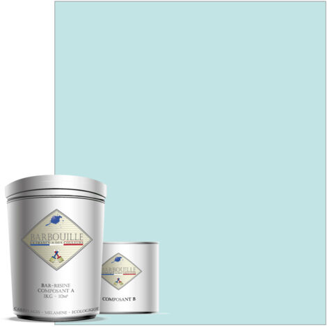 Peinture résine époxy 0,75L BRILLANT 10m² Bleu Ciel Ecoute mon lapin (1/3)