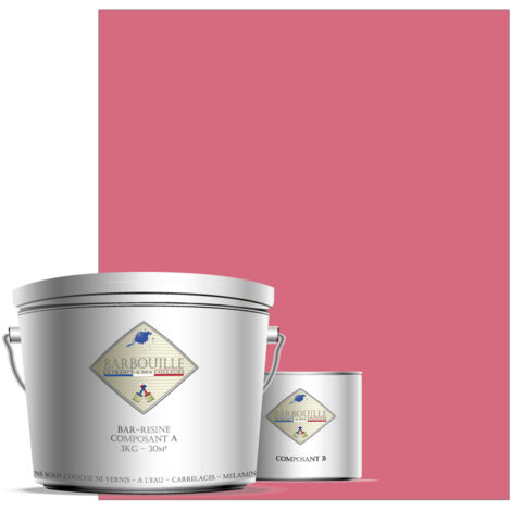 Peinture résine époxy 2,5L MAT 25m² Rose Indien Ex fan des 60’s