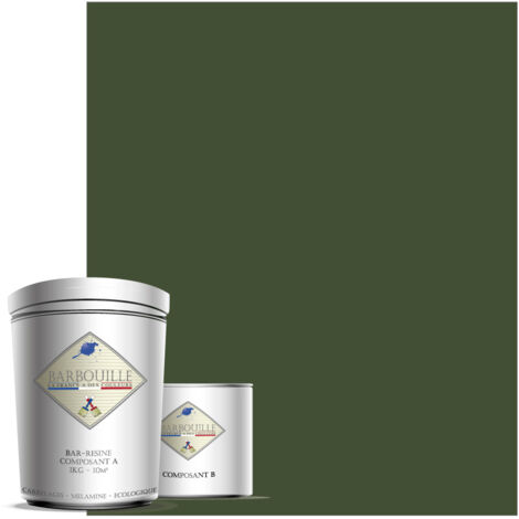 Peinture résine époxy 0,75L MAT 10m² Vert Crocodile