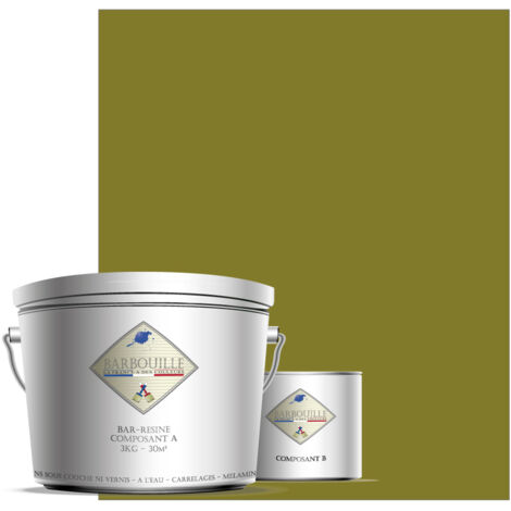 Peinture résine époxy 2,5L MAT 25m² Vert Kaki Brexit