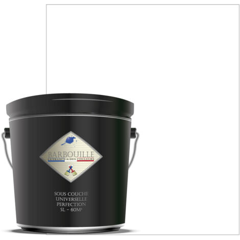 Sous Couche acrylique plâtre, béton, bois 5L Blanc Perfection