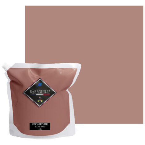 Peinture acrylique velours murs et plafonds 5L Vieux Rose En voiture Simone (1/5)