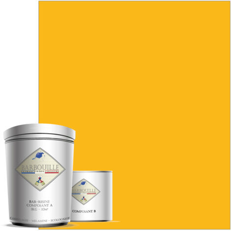 Peinture résine époxy 0,75L BRILLANT 10m² Jaune Akhenaton