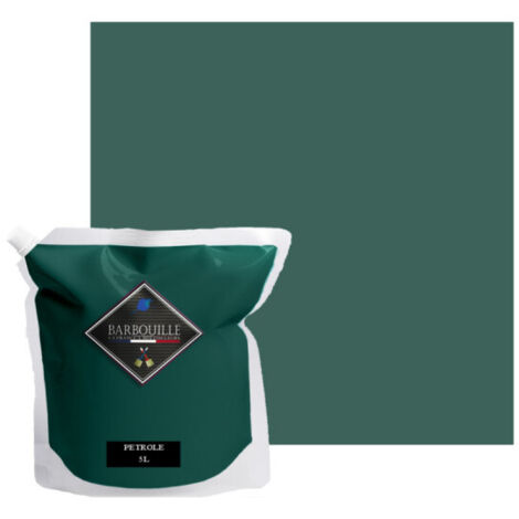 Peinture acrylique velours murs et plafonds 5L Bleu Pétrole