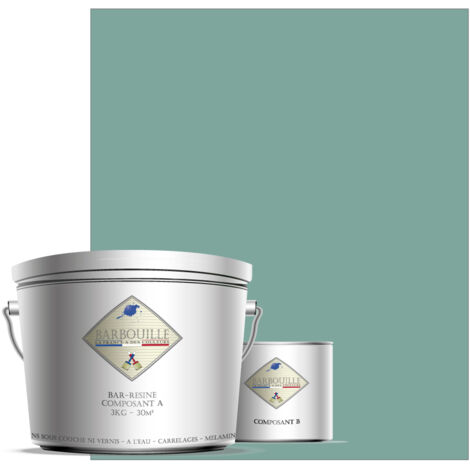 Peinture résine époxy 2,5L MAT 25m² Vert Céladon Icône