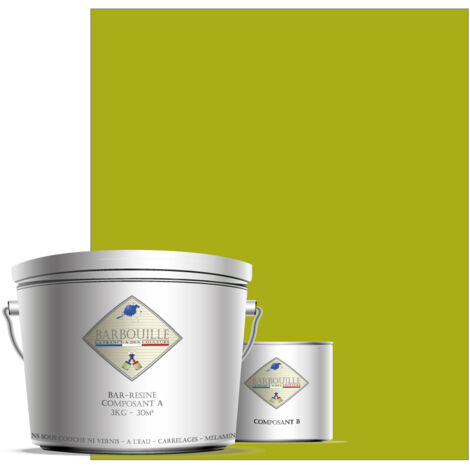 Peinture résine époxy 2,5L MAT 25m² Vert Absinthe Toxic Mickey