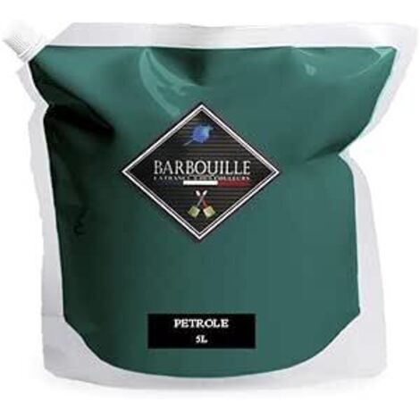 Laque satin bois, murs et plafonds 5L Bleu Pétrole (1/5)